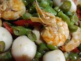 Tumis buncis udang
