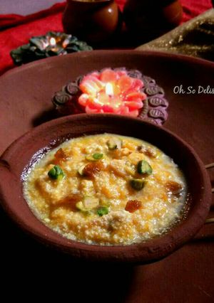 A picture of Kaddu Ki kheer.