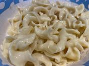 A picture of egg white pasta