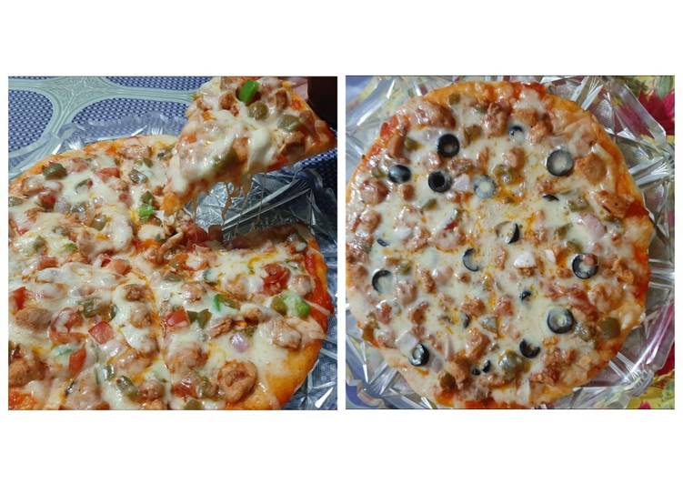 Chiken fajita pizza without oven🍕