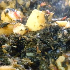 A picture of Aalu methi.