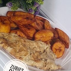 A picture of Fried plantain and egg.