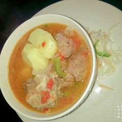 A picture of Boiled goat meat.