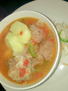 A picture of Boiled goat meat.