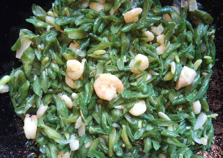 Kacang panjang dan udang