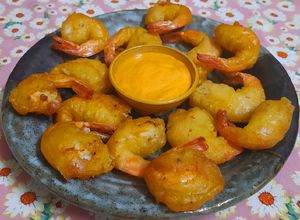 Hình của món Tôm chiên bột.