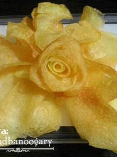 عکسی از دستور گل رز با سیب زمینی