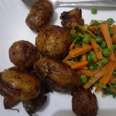 Baked jacket potatoes A picture of Baked jacket potatoes.