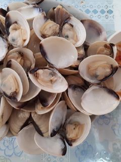 Hình của món Nghêu hấp sả gừng.