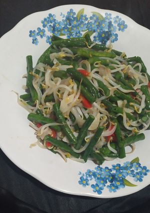 Foto resep Tumis kacang panjang + tauge