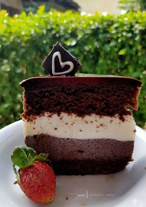 Foto resep Triple chocolate mousse cake