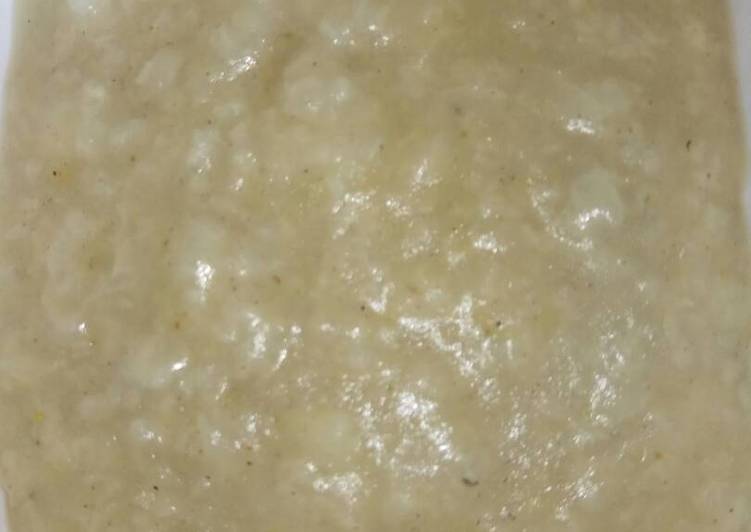 mpasi 2 7m bubur oat lele foto resep utama