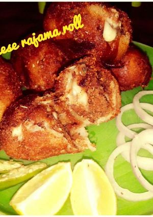 A picture of Cheese rajama rolls.
