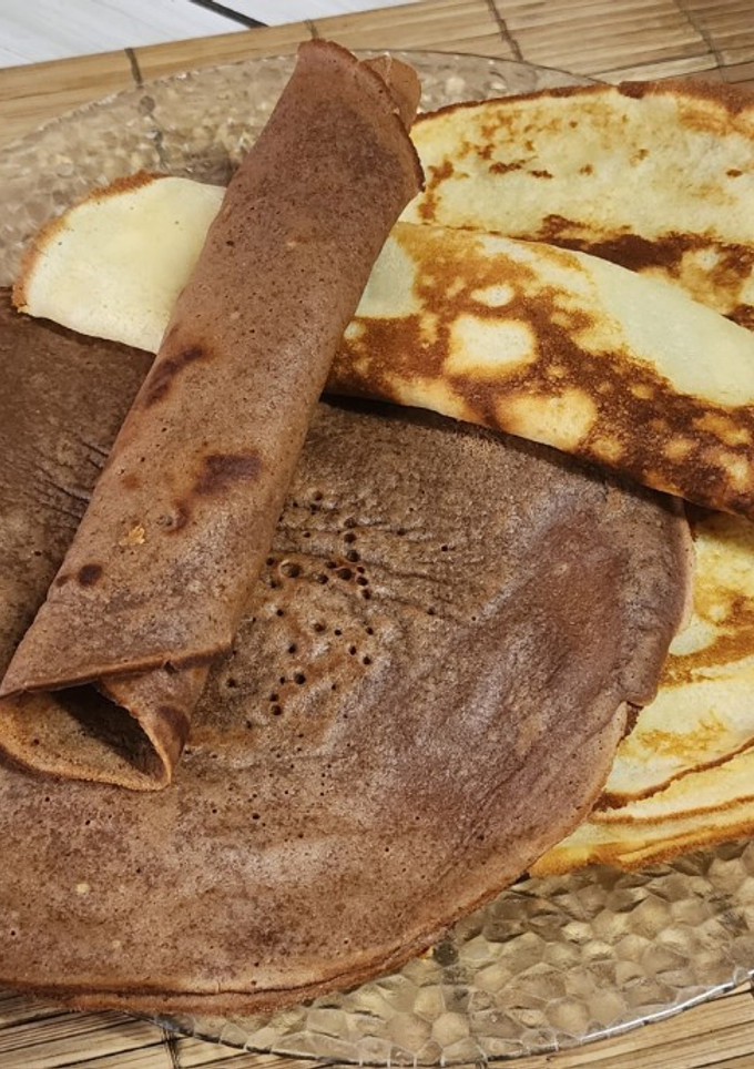 Una foto de 🥞 Panqueques dulces - vainilla y chocolate 🥞