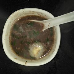 A picture of Kala Chana soup.