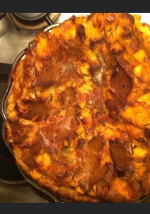 Une photo de Tarte soufflée aux trois fromages