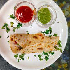 A picture of Paneer kathi roll.