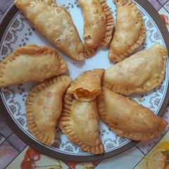 A picture of Boondi gujhiya.