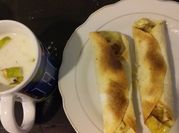 Una foto de tortilla de harina de trigo