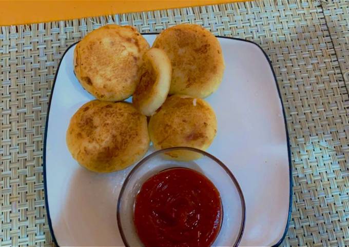 Recipe of Perfect Potatoes cheese pancakes