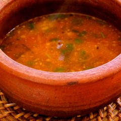 A picture of Tomato Rasam.