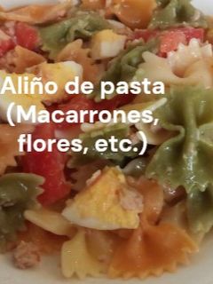 Una foto de Aliño de pasta (Macarrones, flores, etc.)