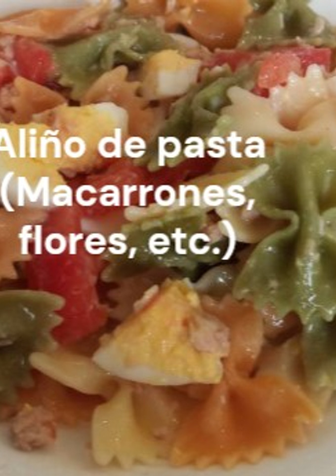 Una foto de Aliño de pasta (Macarrones, flores, etc.)