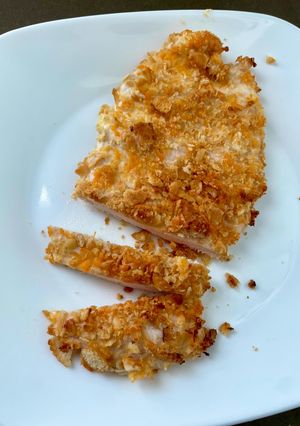 A picture of Ritzy Cheddar Chicken.