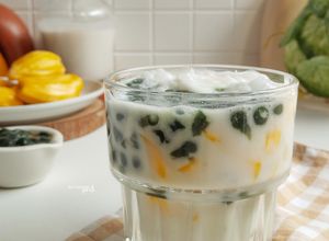 Foto resep Cendol Kecebong Kelamud (kuah kelapa muda)