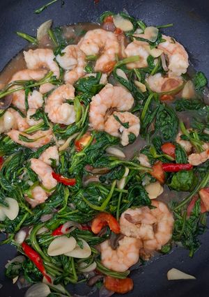 Foto resep Tumis Kangkung Udang