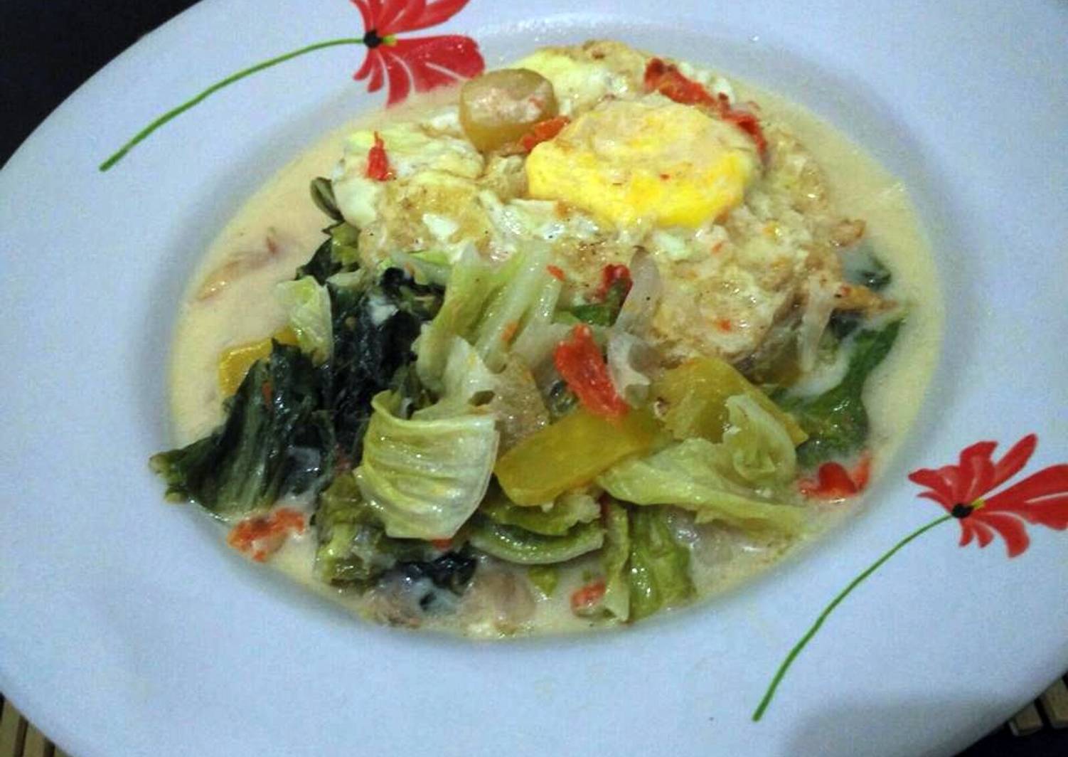 Resep Sawi Telur Ceplok Masak Santan oleh Rina Tri Lestari Resep Sawi Telur Ceplok Masak Santan oleh Rina Tri Lestari