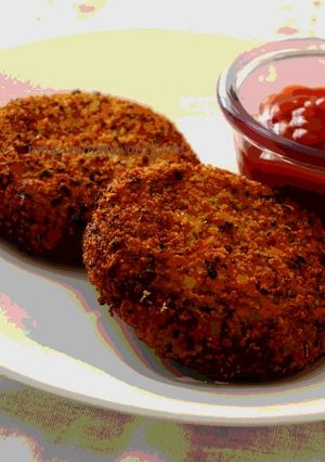 A picture of Veg cutlet.