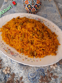 عکسی از دستور لوبیا پلو