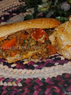 عکسی از دستور کباب تابه ای با سس بادمجان