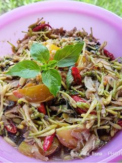 Foto resep Tumis Bunga Pepaya Teri