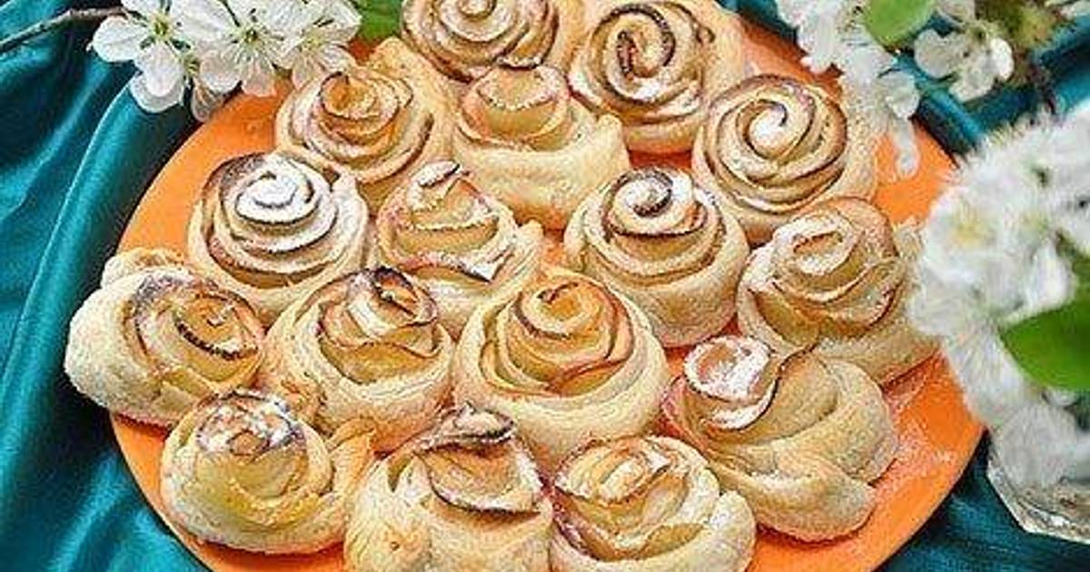 Розочки Из Слоеного Теста Фото