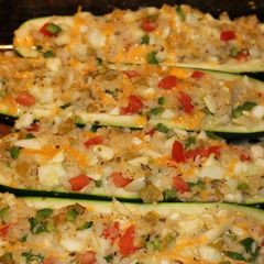 A picture of Baked Zucchini Boats.