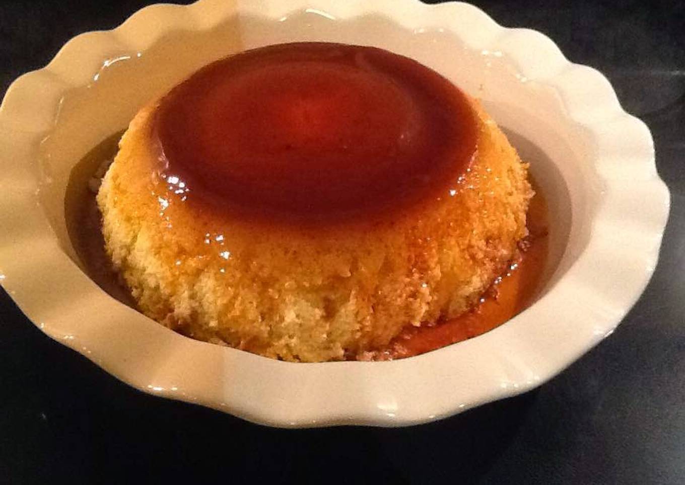 Flan de auyama (calabaza, zapallo)