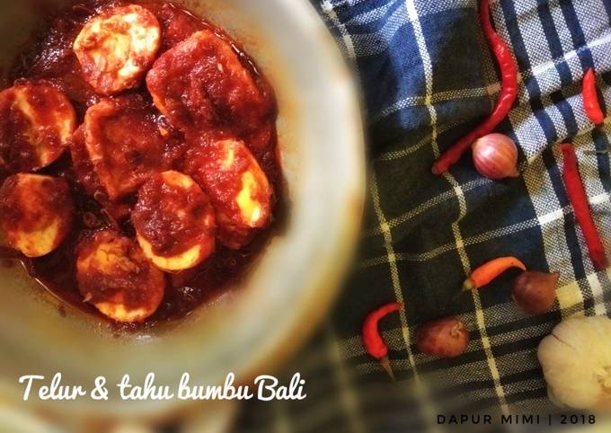 Standar Bagaimana cara membuat Telur &amp; Tahu bumbu bali yang enak