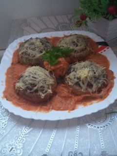 صورة لوصفة دولمة قرنون في الفرن