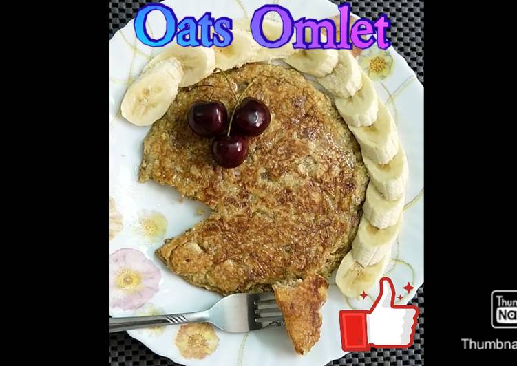 Healthy Breakfast Oats Omlet easy recipe