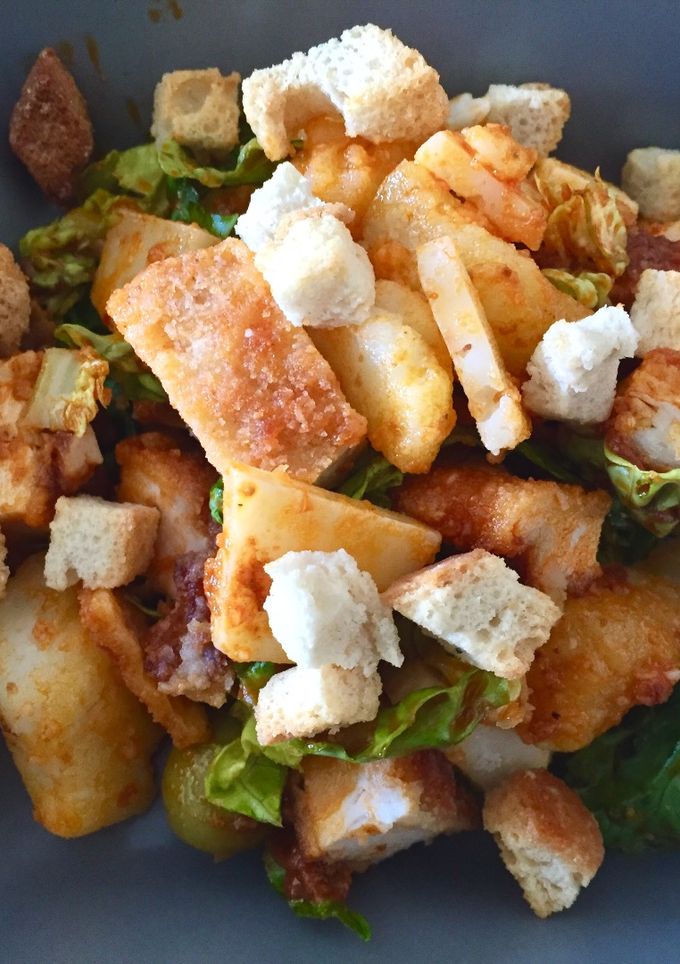 Una foto de Ensalada de patata con queso