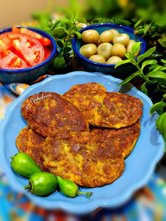 عکسی از دستور کوکو بادمجان