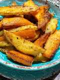 Papas y boniatos en el wok