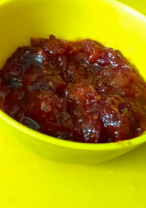 A picture of Beetroot tomato Chutney.