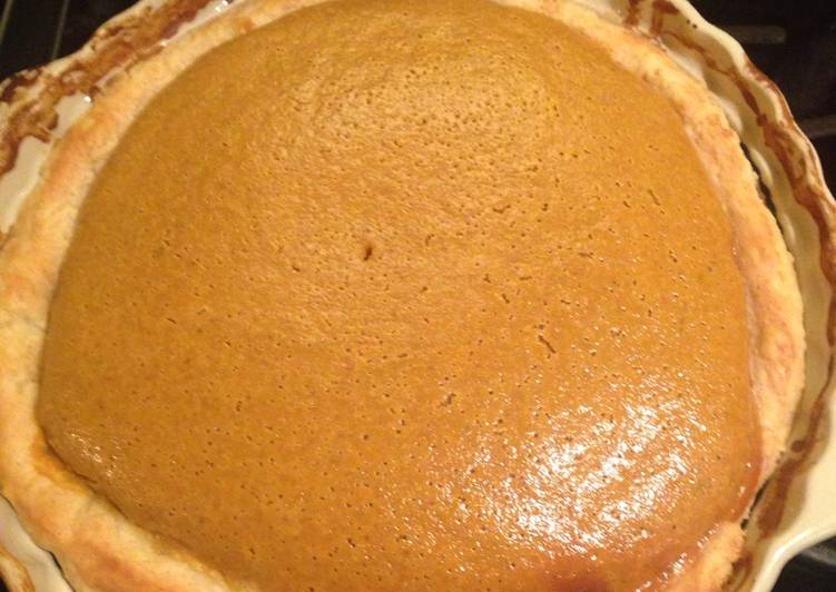 Recipe of Super Quick Homemade Pumpkin pie