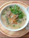 Pork Rib Rice Porridge (Khao Tom Kradook Moo)