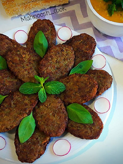 عکسی از دستور کتلت گوشت بدون تخم مرغ (با آرد نخودچی)
