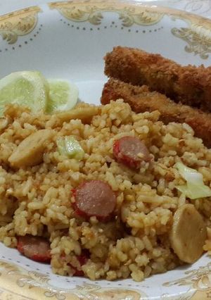 Foto resep Nasi Goreng Bakso Sosis Enak
