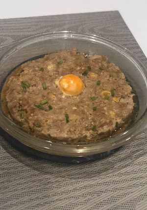 Foto resep Tim daging cincang telur asin